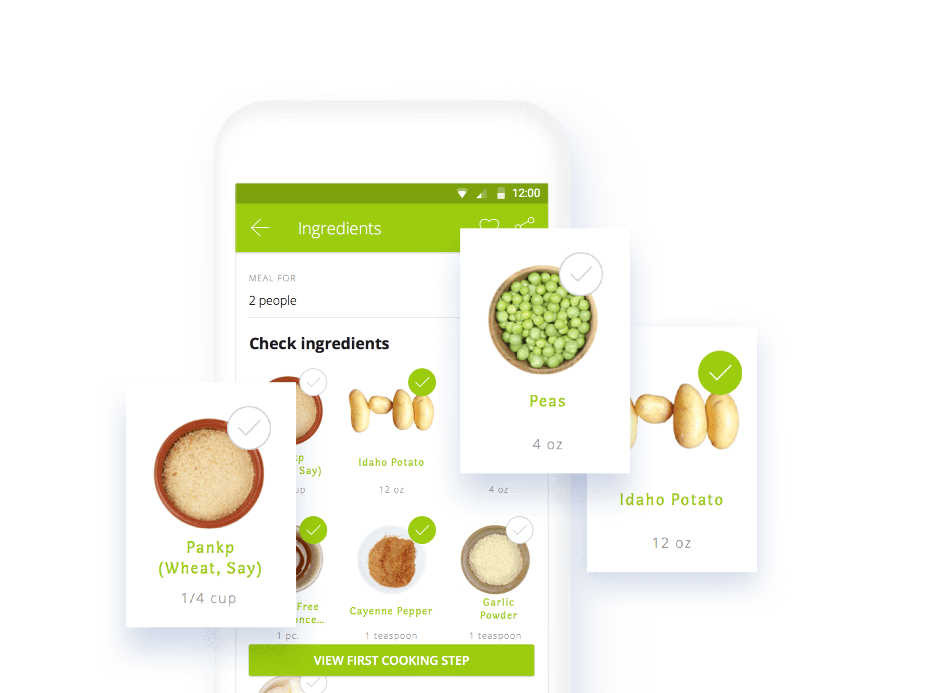 HelloFresh interface