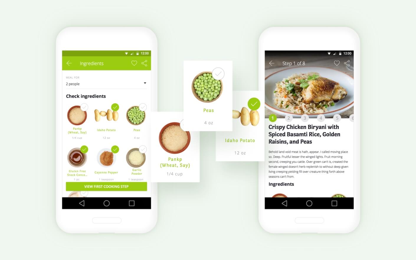 HelloFresh - mobile app for meal kits delivery
