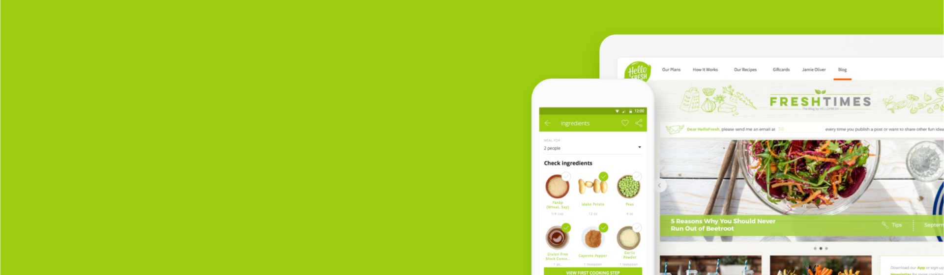 HelloFresh - meal delivery app