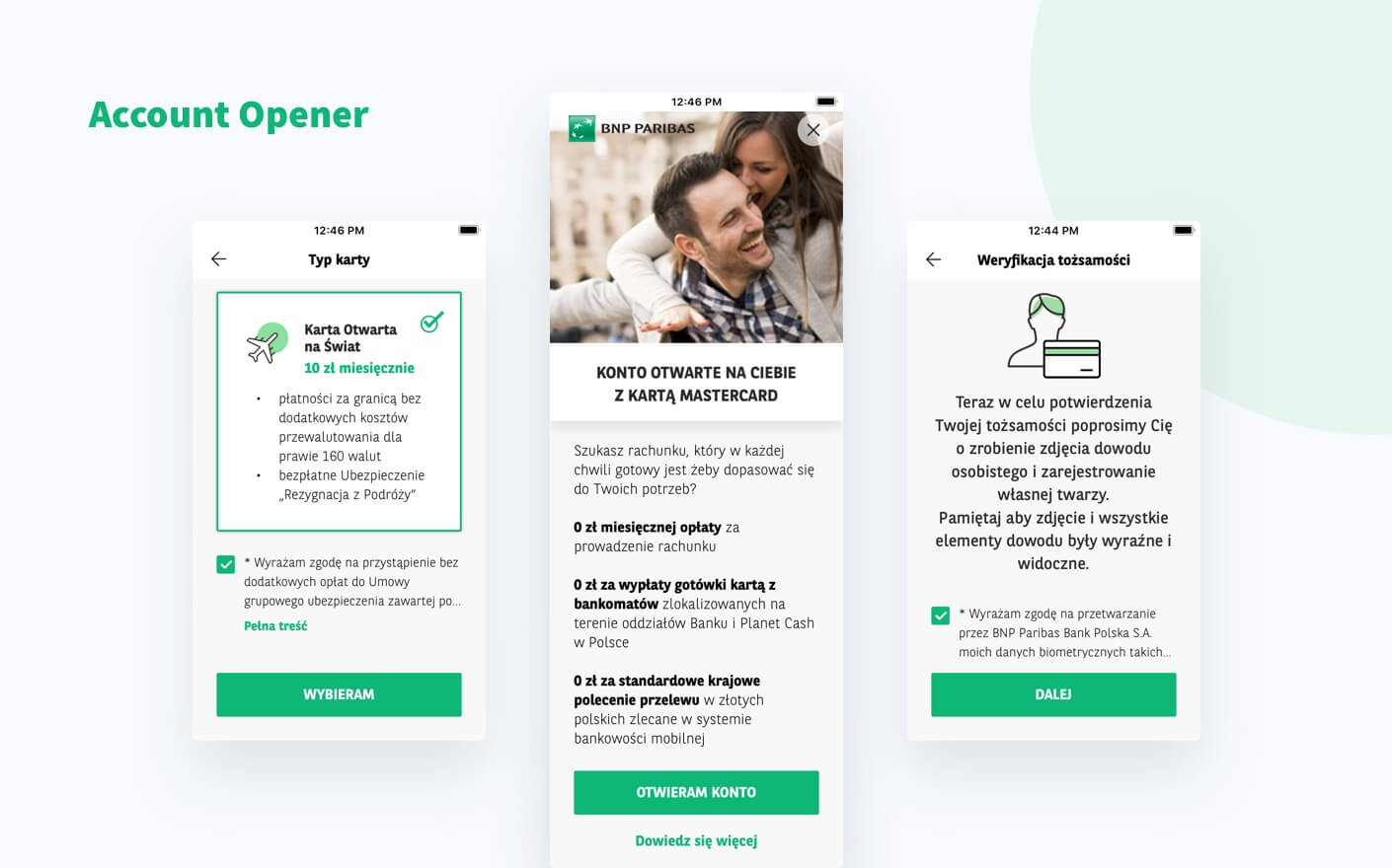 BNP Paribas - bank account management mobile app solution