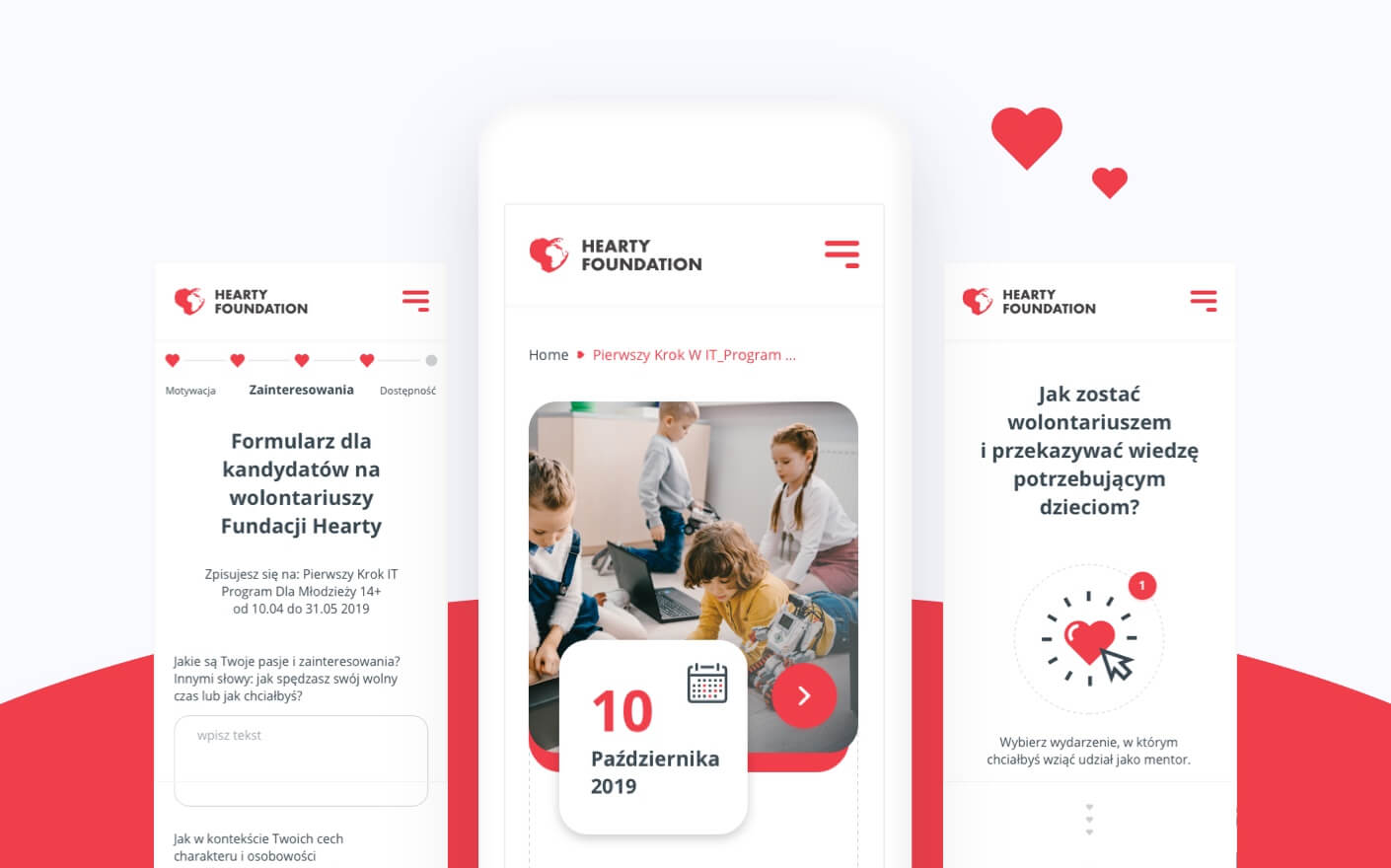 Hub4Kids' interface