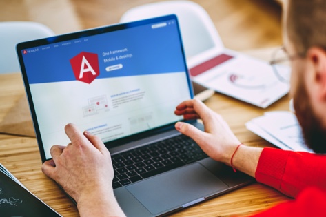 Frontend developer creating a web solution with Angular