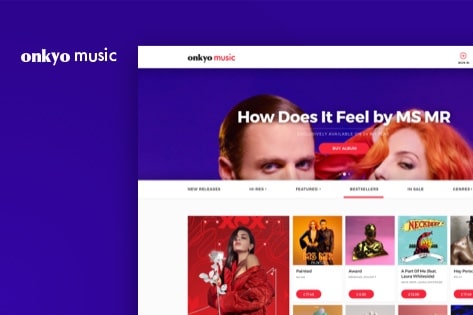 Onkyo Music - our web development solution