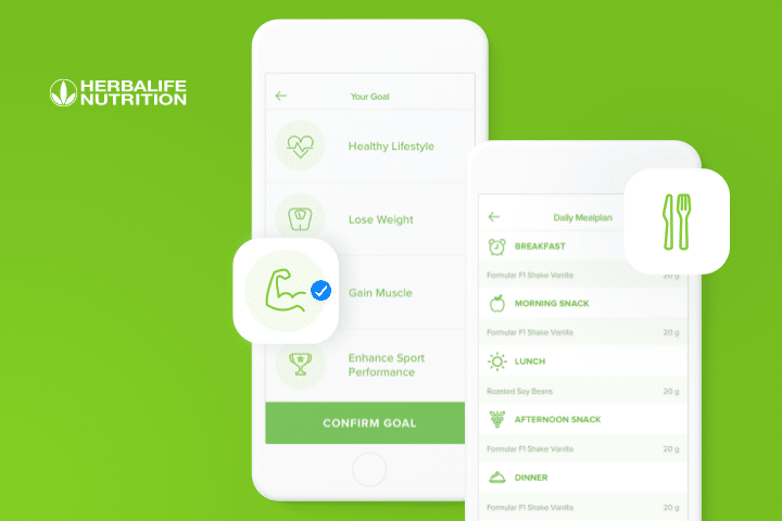Herbalife - our food delivery app development solution