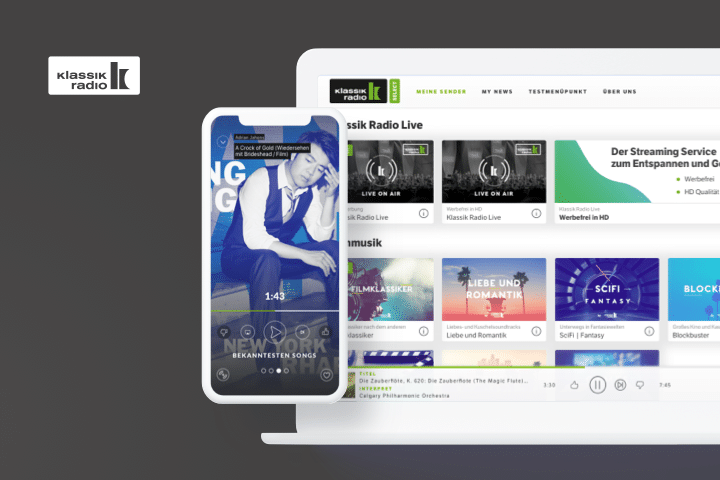Klassik Radio: example of music app development project