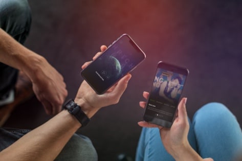 User interface of two mobile applications