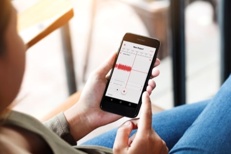 Interface of an updated mobile application