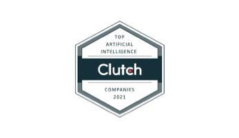 Clutch Top Artificial Intelligence Companies 2021 badge