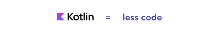 Kotlin = less code