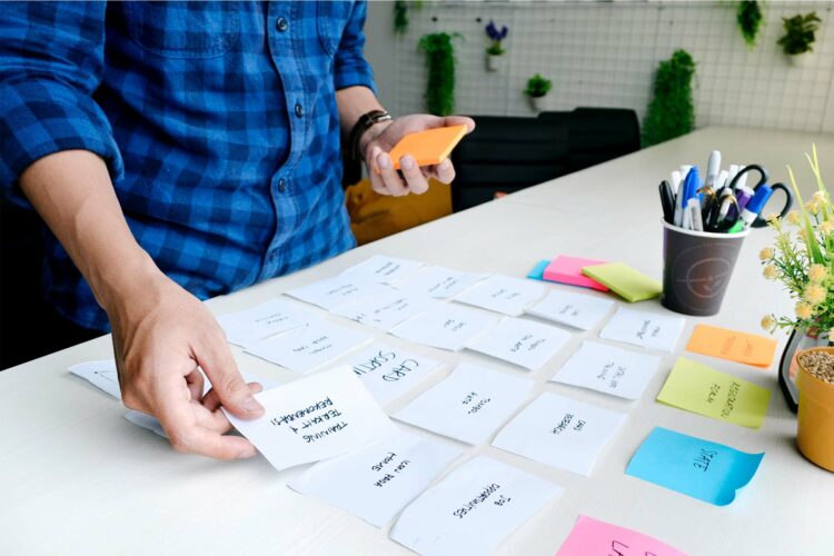 Developing information architecture during UX workshops