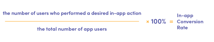 How to calculate the in-app conversion rate