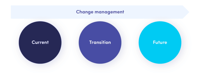 Change management process: current state, transition, future