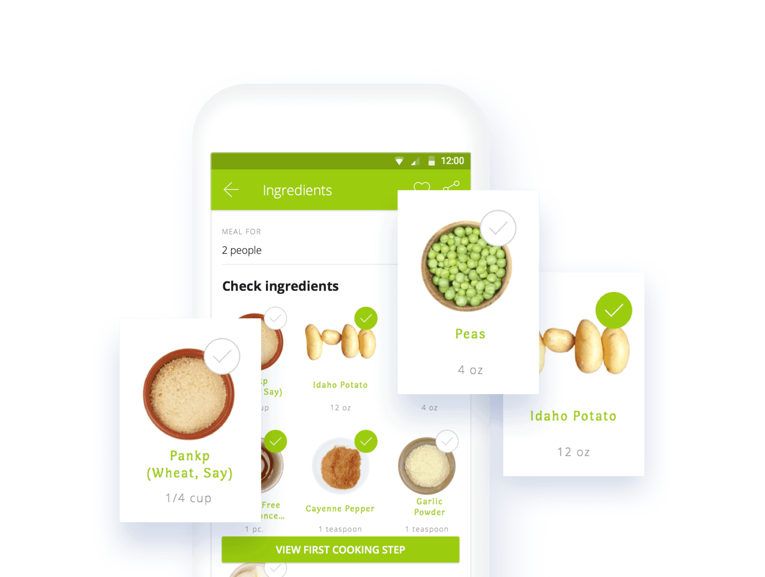 HelloFresh interface