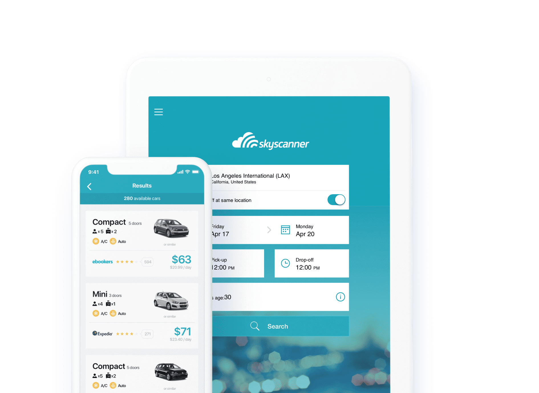 Skyscanner interface