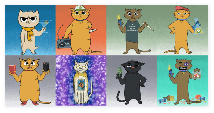 Stoner Cats is an animated adult short series available after buying access via NFT.