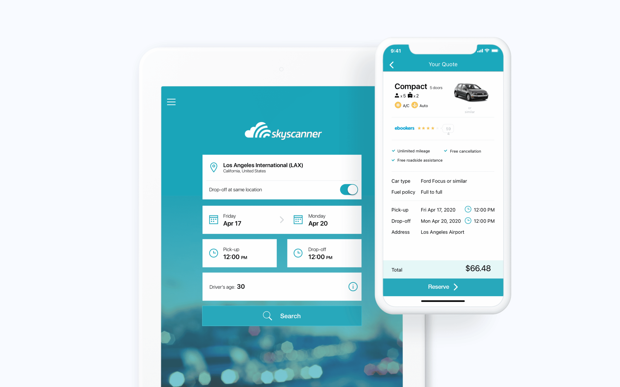 Car Rental Mobile App Development for Skyscanner Miquido