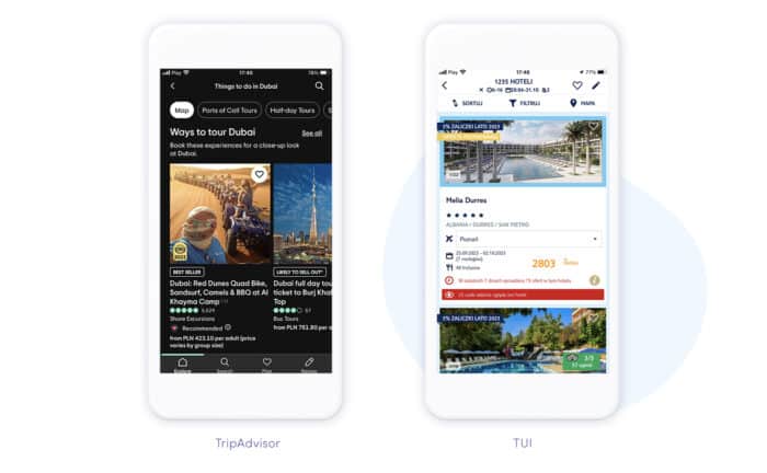 Examples of travel itinerary generator in travel mobile apps