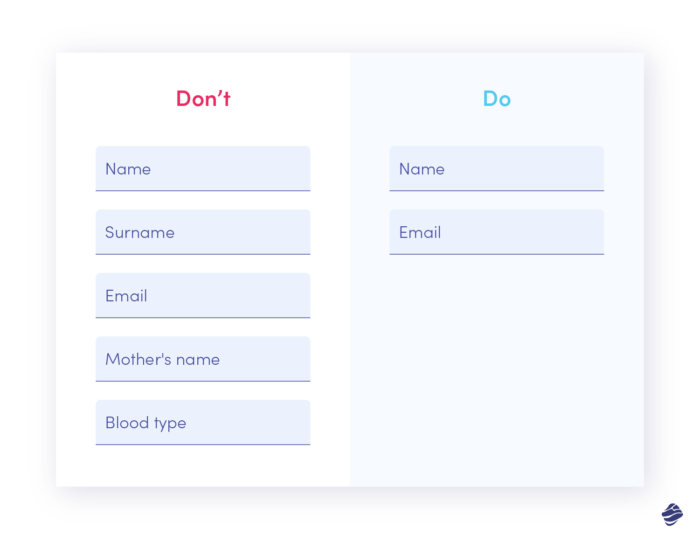 Example of useful copy in UX writing