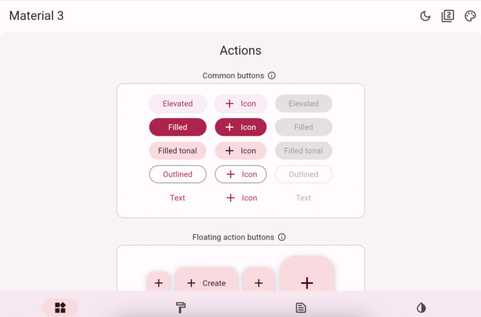 Material 3 - an interactive demo by Flutter Dev