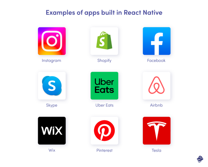 Examples of apps built in React Native