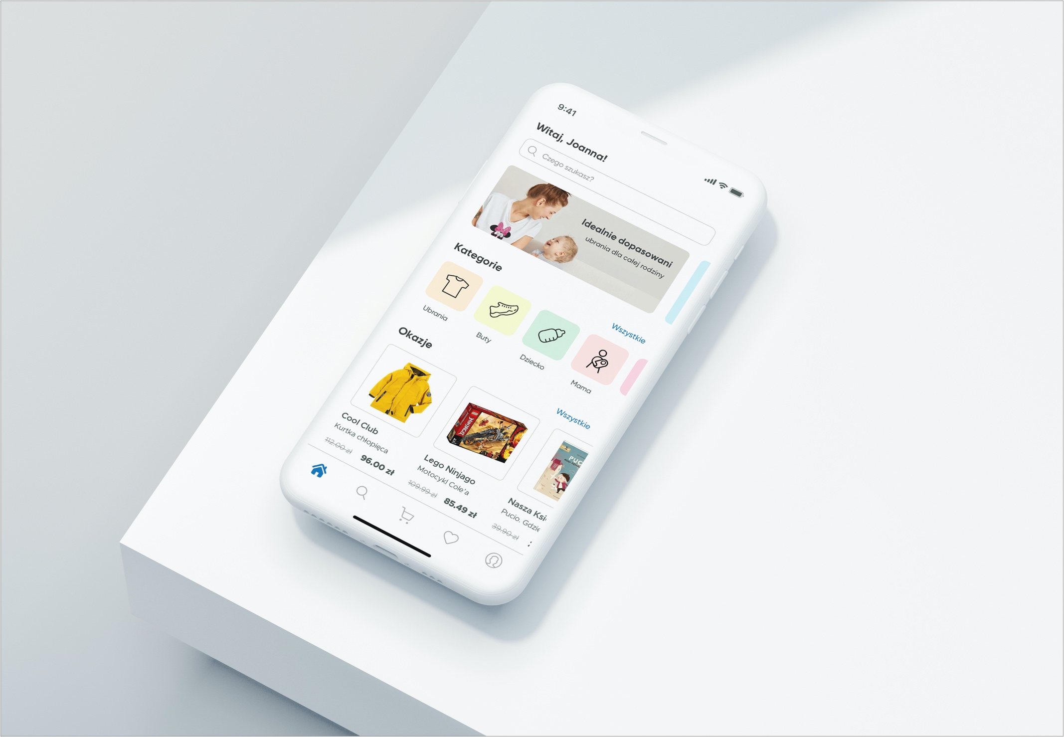 Online store app concept