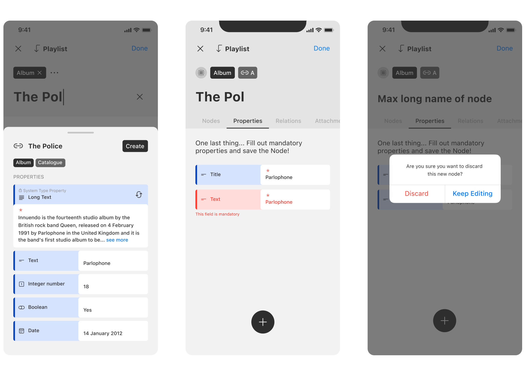 Personal data organiser built-in iOS app for My Waffle | Miquido
