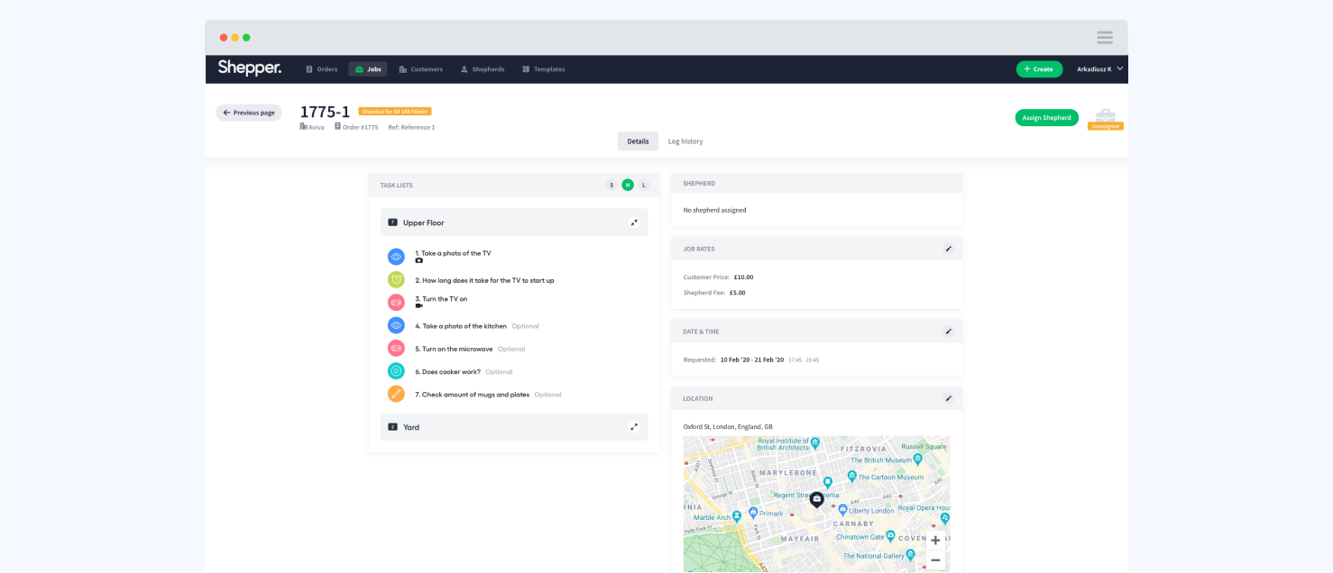 Shepper - business data collection software