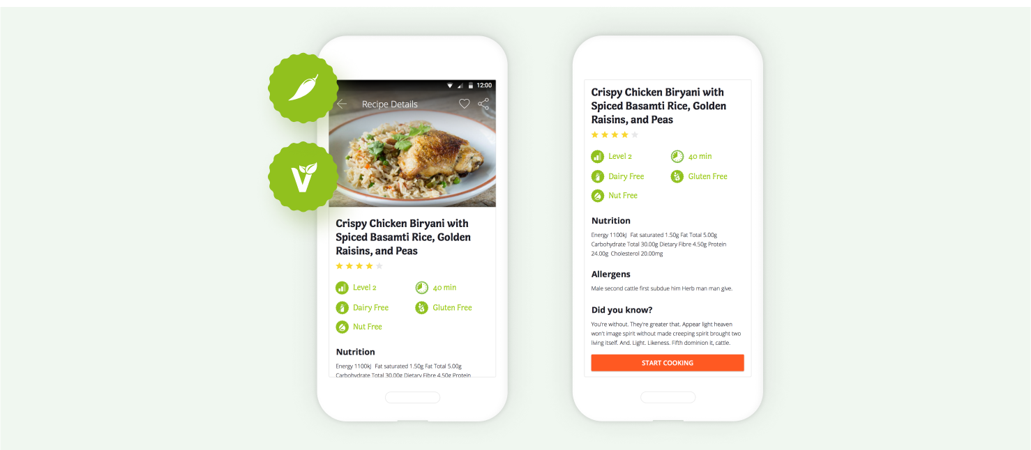 HelloFresh app interface