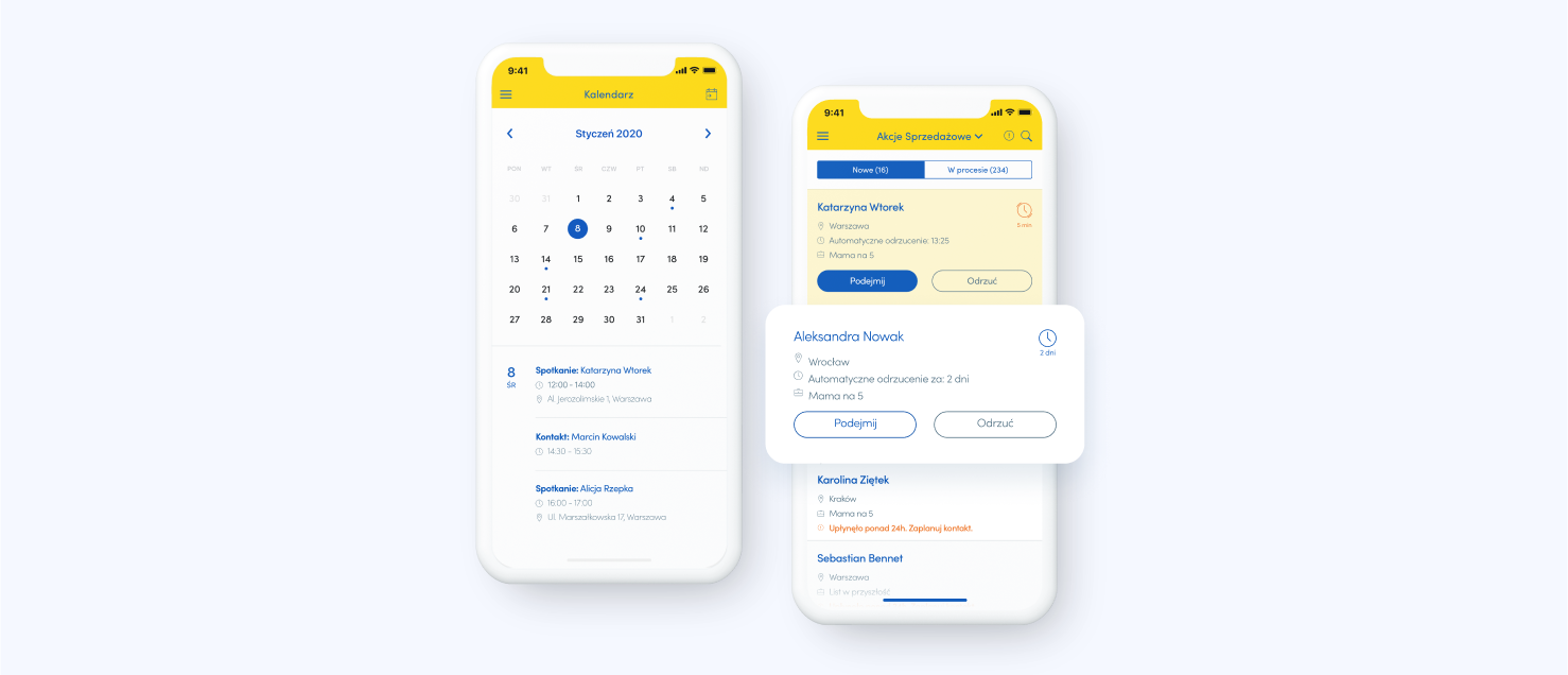 Aviva - mobile app for insurance agents