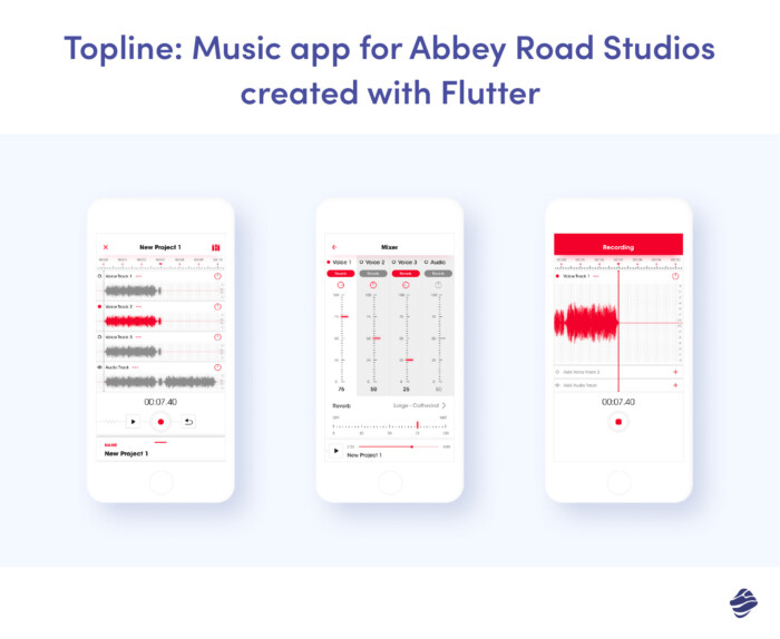 Topline: Music app for Abbey Road Studios created with Flutter