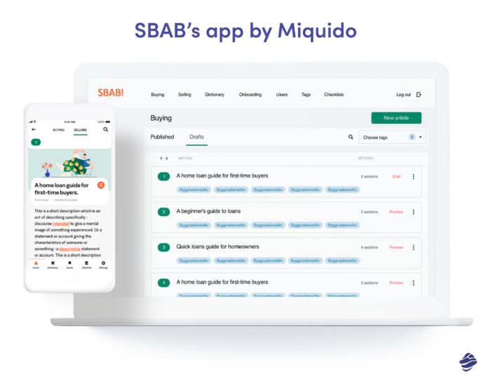 SBAB banking app by Miquido