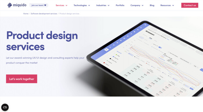 Top digital product design firms - Miquido