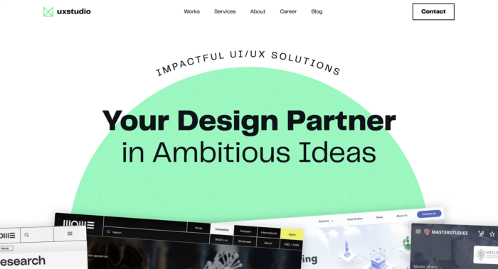 Top digital product design firms - UX Studio