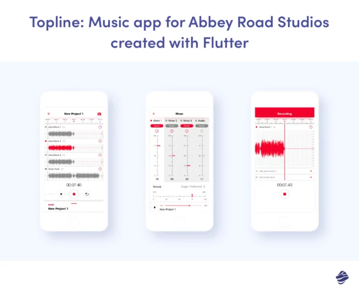 Topline: music app created with Flutter for Abbey Road Studios