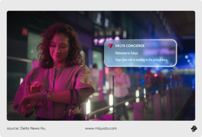 ai in mobile apps delta concierge