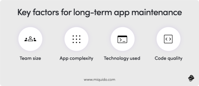 Key factors for long-term app maintenance