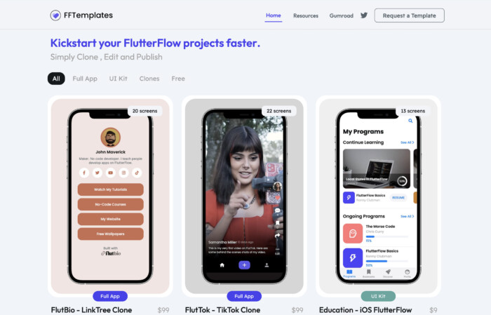 FFTemplates app