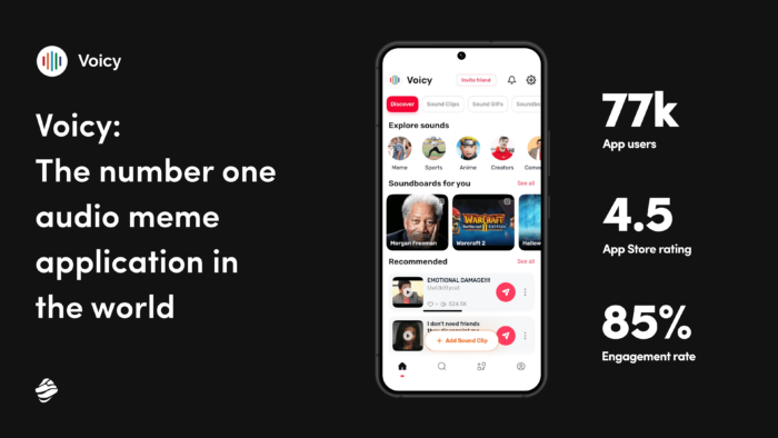 Voicy: The number one audio meme application in the world