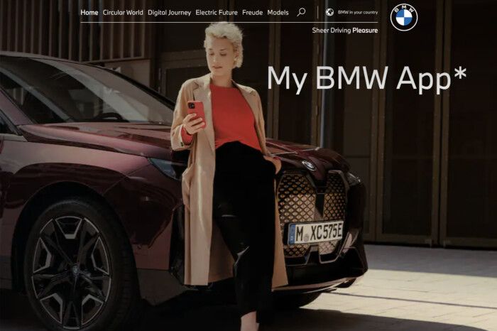 Flutter BMW App Homepage