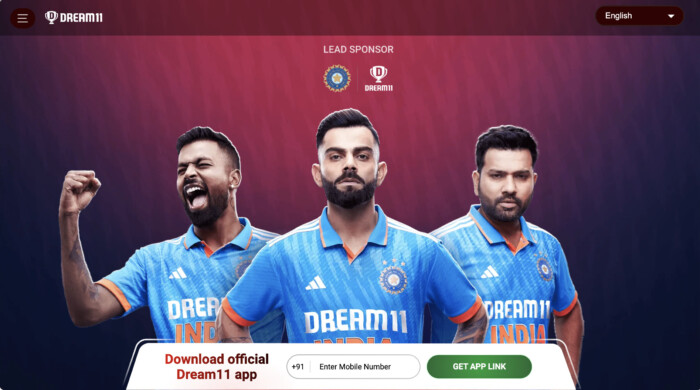 Dream11 App Homepage