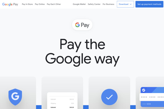Google Pay Homepage