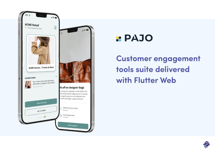 PAJO app mockup