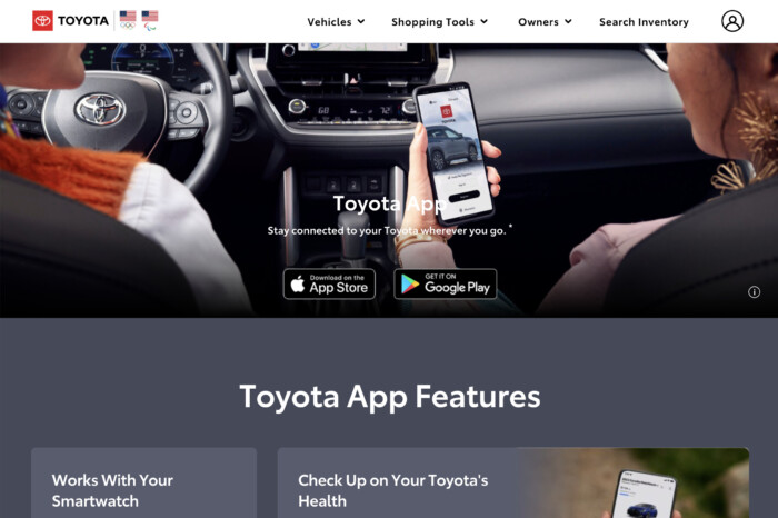 Toyota App Features