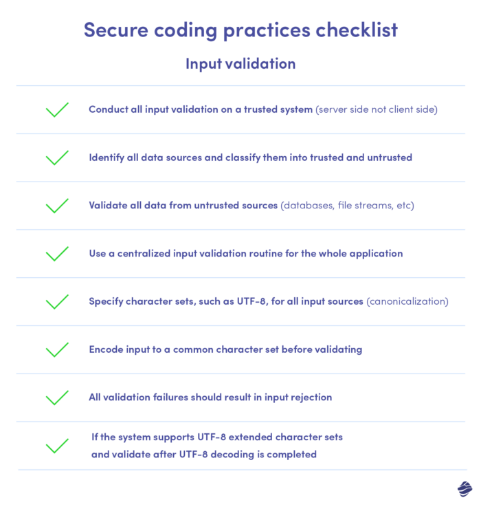 Good practices in secure coding