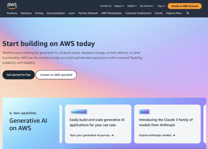 Amazon Web Services (AWS): Top Cloud Service Providers for Fintech 
