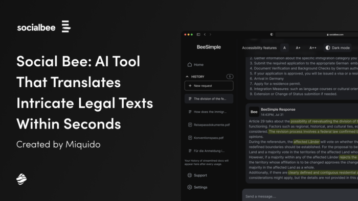 Social Bee: AI Tool That Translates Intricate Legal Texts Within Seconds