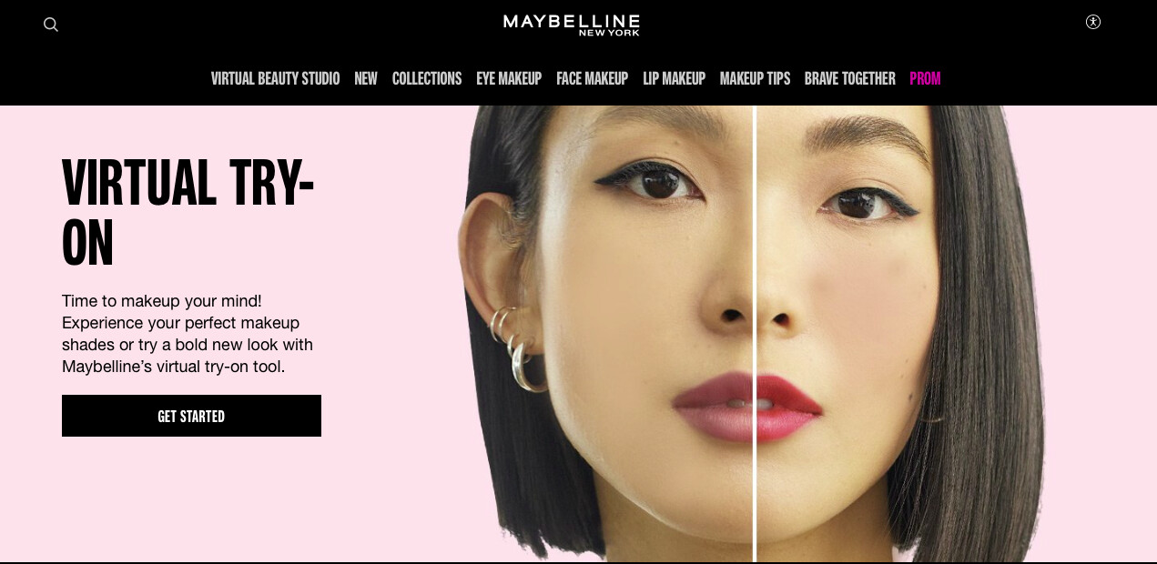 Virtual try-on by Maybelline