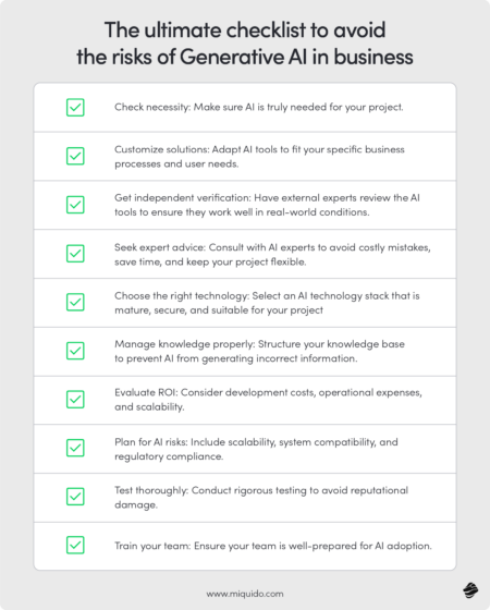 Navigating the Risks of Generative AI in Business | Blog Miquido