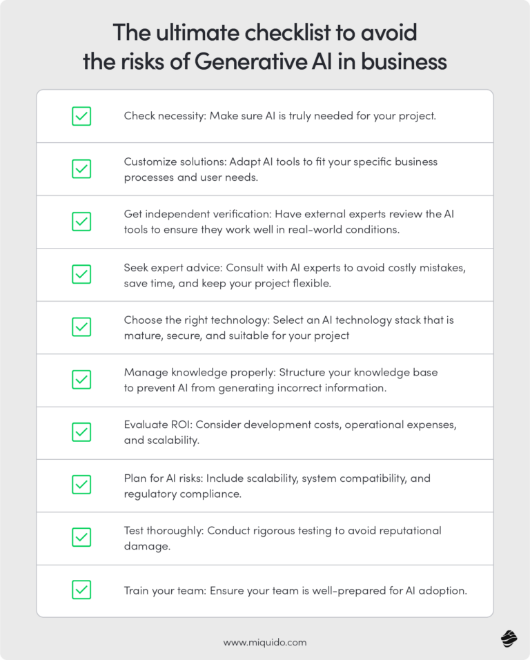 Navigating the Risks of Generative AI in Business Blog Miquido