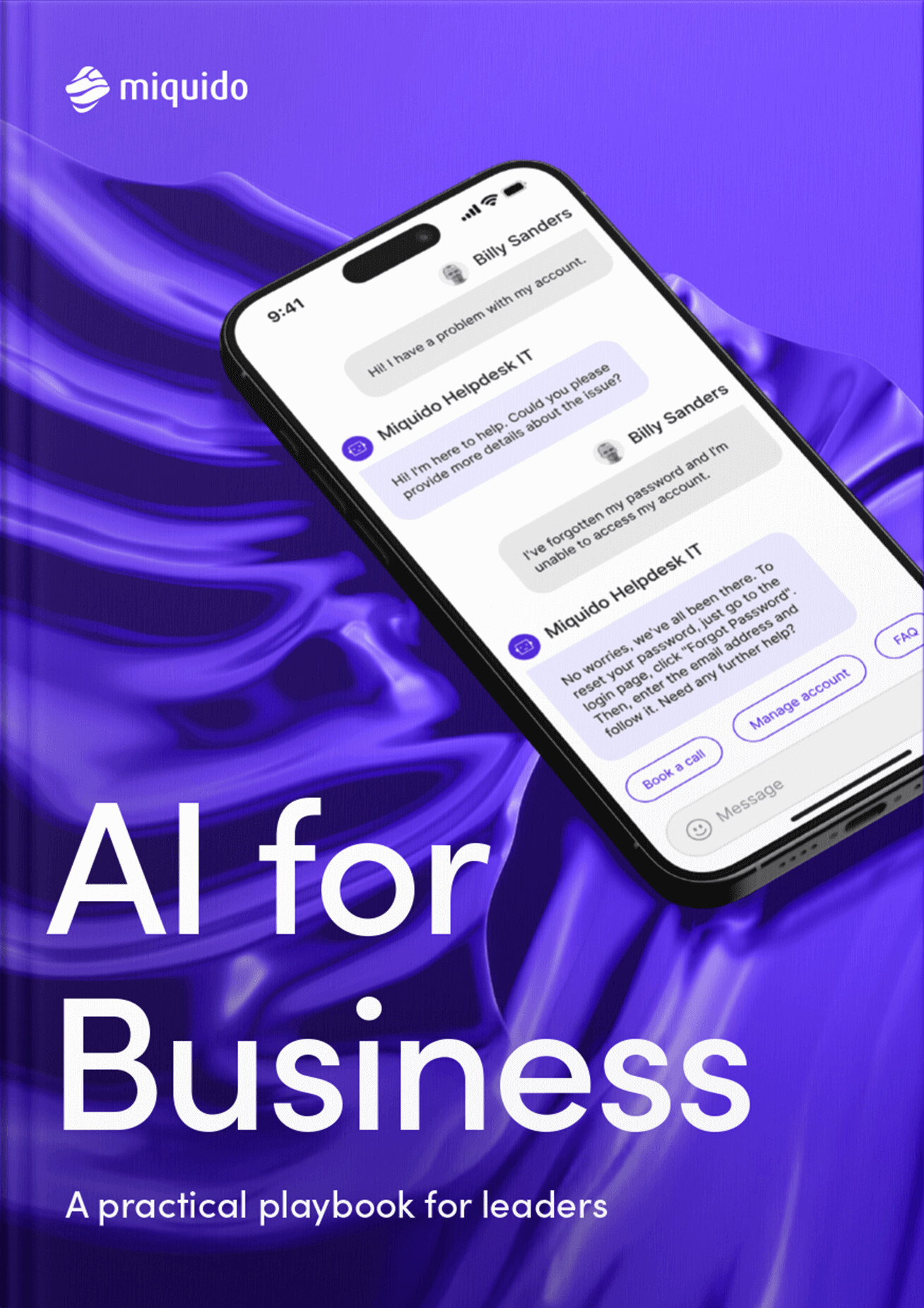 ai for business – book cover mockup
